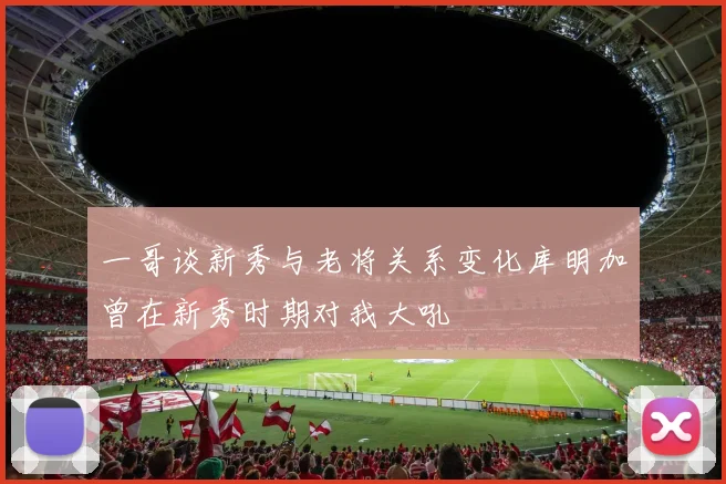一哥谈新秀与老将关系变化库明加曾在新秀时期对我大吼